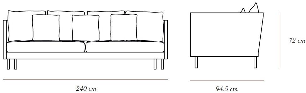 Bottega Intreccio Дополнительный 2-х местный диван  D001  - Вид №4