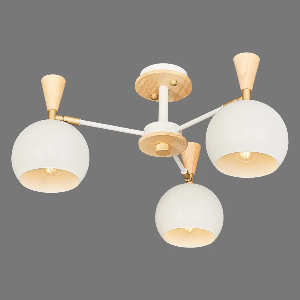 Люстра потолочная Morilla L1161-3, 3 лампы, 6 м², цвет белый LAMPLANDIA STLM-2012031 - Вид №2