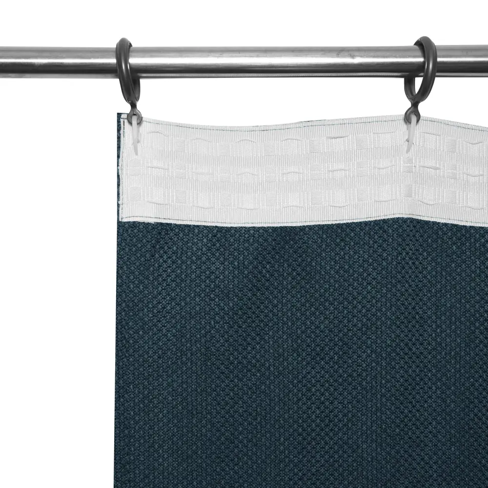 Штора Inspire Kirov на ленте 140x280 см темно-синяя 88935301 STLM-1458747 - Вид №3
