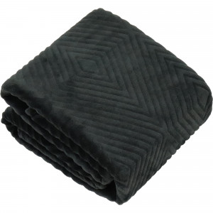 83146987 Плед 180x200 см фланель цвет серый Geometric