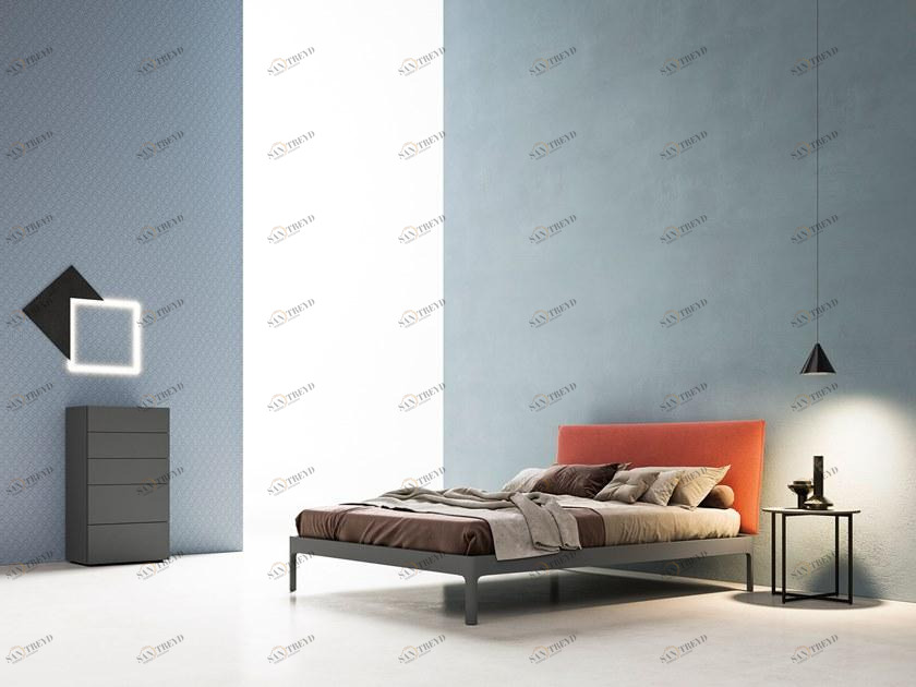 Zalf Двуспальная кровать с мягким изголовьем sun-id-1432297