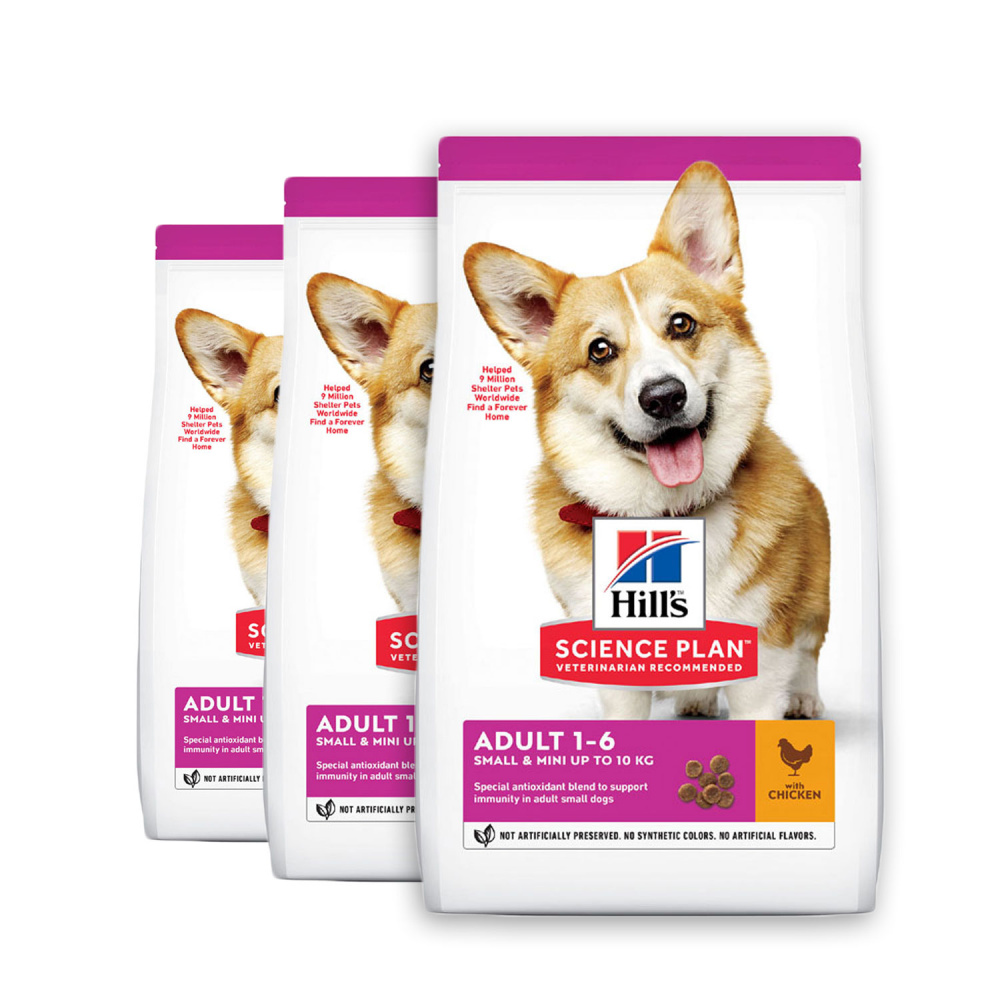 ПР0019716*3 Корм для собак Hill"s для миниатюрных пород, курица, индейка сух. 1,5кг (упаковка - 3 шт) Hill's 