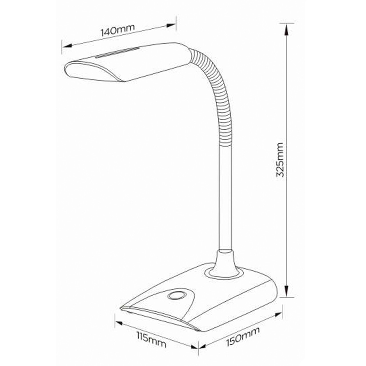 Лампа настольная светодиодная серая FunDesk LS2 grey FUNDESK  00-3948528 Серый Santreyd  - Вид №3