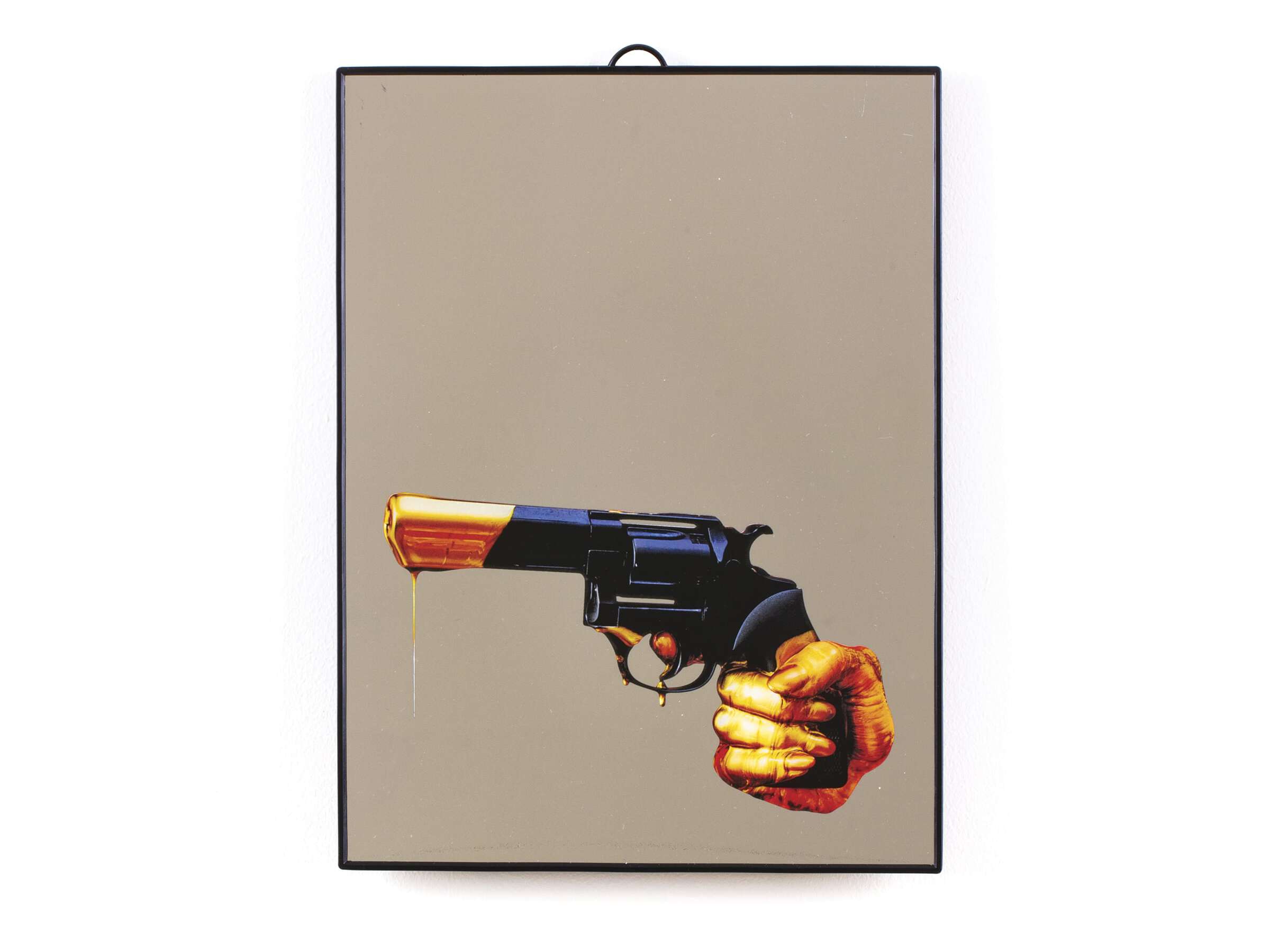 Настенное зеркало с пластиковой рамкой Seletti Seletti wears Toiletpaper ARCH-00072198