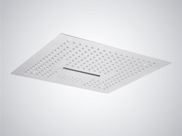 Квадратная потолочная душевая головка из нержавеющей стали с освещением Fontana Showers SAINT-RAPHAEL ARCH-00143550