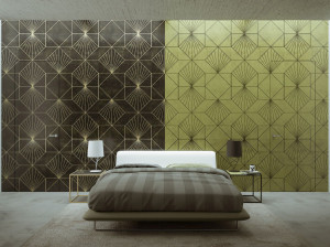 Заподлицо стены распашная дверь