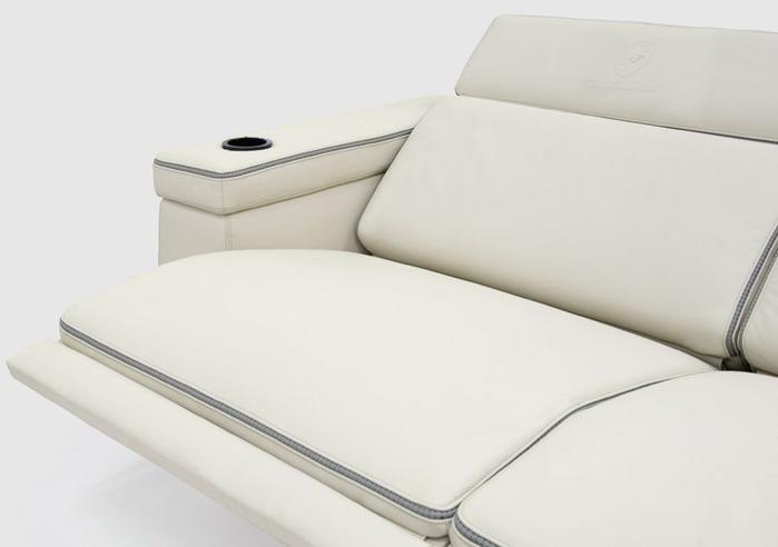 Tonino Lamborghini Casa Диван из оленьей кожи с шезлонгом с электроприводом Loewe sun-id-1440010 - Вид №1