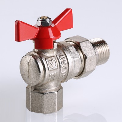 VT.228.N.04 Кран шаровой VALTEC BASE угловой с полусгоном Valtec 1/2"  - Вид №7