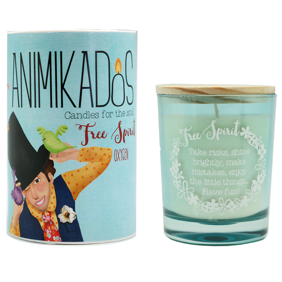 VV007GCAMGB Свеча ароматическая , animikados, free spirit, 40 ч Ambientair 