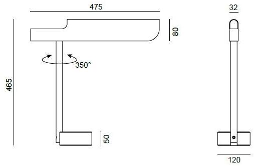 Formagenda Настольная лампа вращающаяся светодиодная с диммером Profile sun-id-1471417 - Вид №1