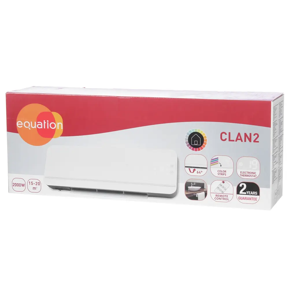 Тепловентилятор керамический электрический Equation с электронным термостатом, 2000 Вт STLM-2049727 - Вид №6