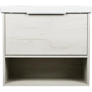 Тумба под раковину подвесная «Дана» 70 см цвет дуб крафт белый