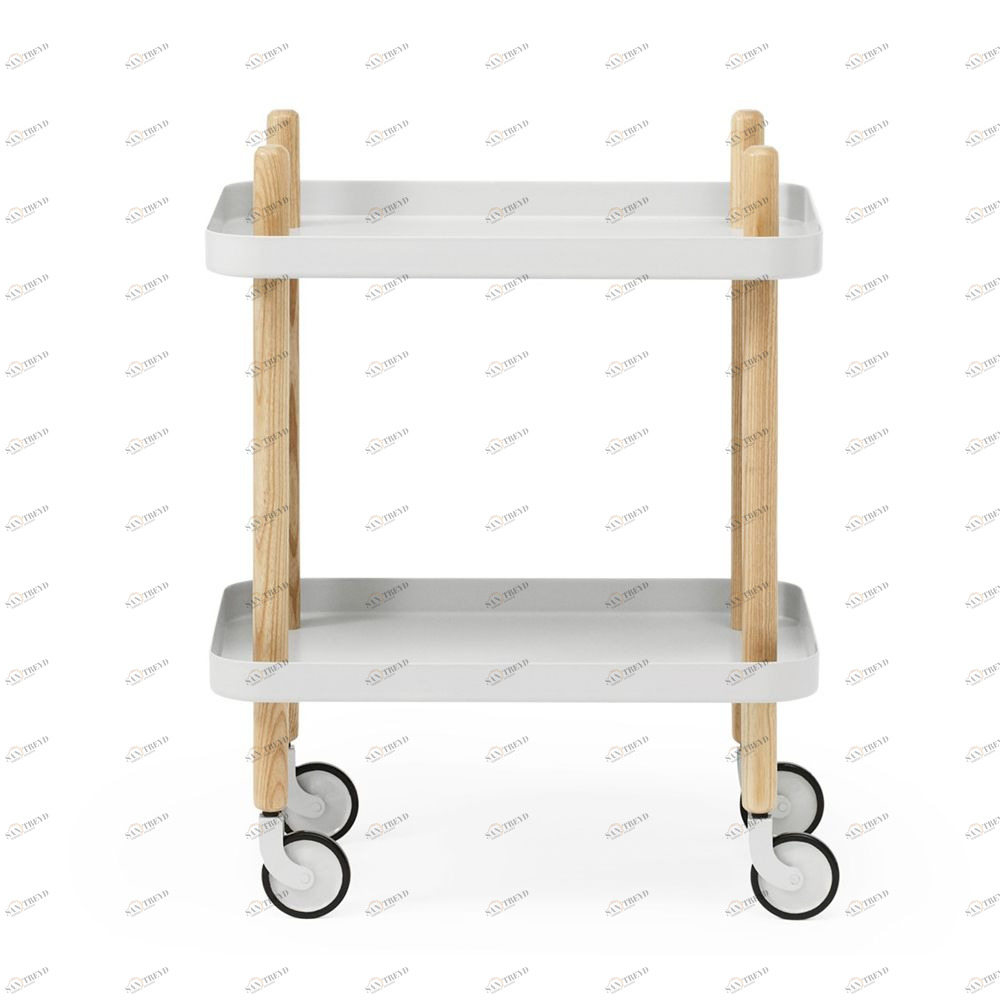 Стол сервировочный на колесиках Block светло-серый Normann Copenhagen 602200