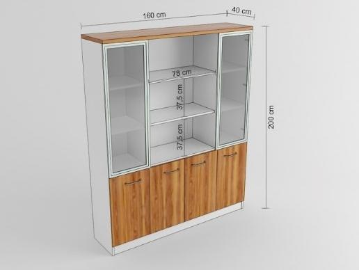 Arrediorg.it® Открытый отдельно стоящий деревянный книжный шкаф Evolutio C108  - Вид №7