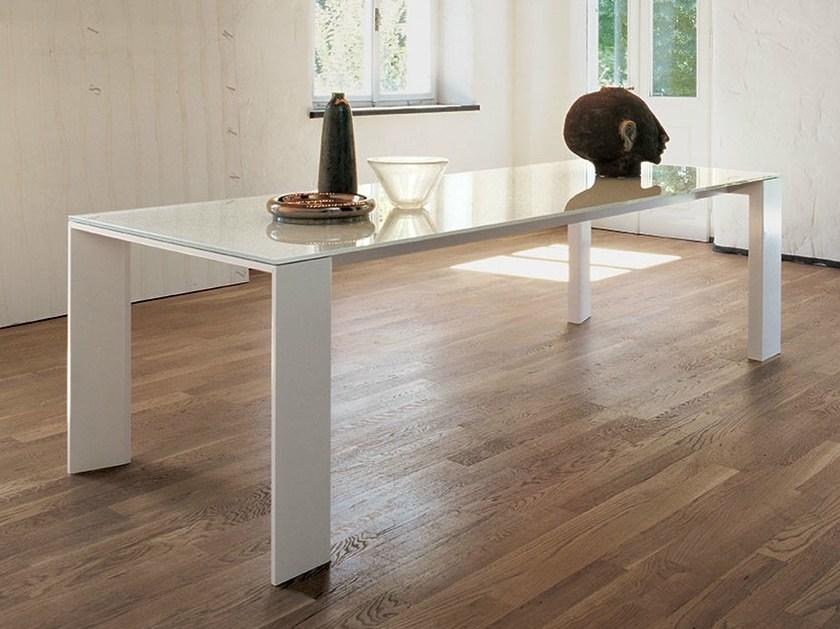 Sovet italia Прямоугольный стол из дерева и стекла Toronto sun-id-1478770 - Вид №1