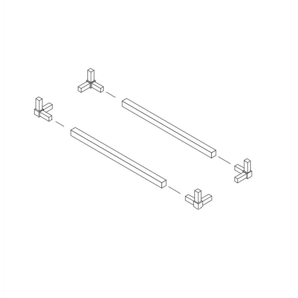 Santreyd Базовый алюминиевый профиль 2000 мм графитовый 87690759 STLM-0074927 - Вид №1