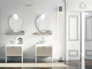 LASA IDEA Консольная мойка из лакированной древесины с ящиками Gaudì