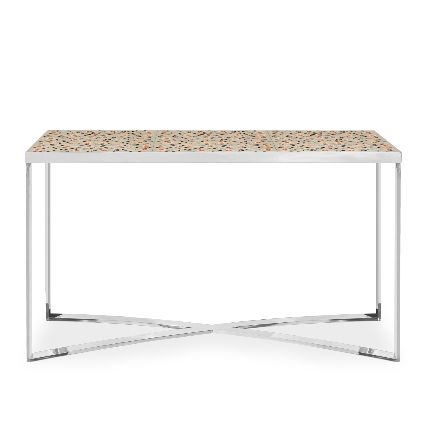 450094-01 ABHIKA КОНСОЛЬ CHROMO X H95 152,5X52,5 GOLD  - Вид №1