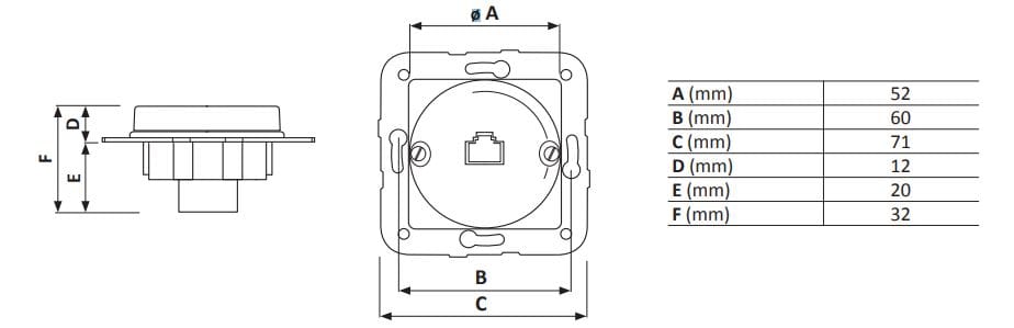 Телефонное гнездо GI Gambarelli Arreda Tonda ARCH-00096310 - Вид №2