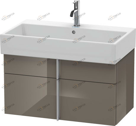VA650708989 Тумбочка подвесная Vero Air #VA6507 784 x 431 мм Фланелево-серый глянцевый лак Duravit