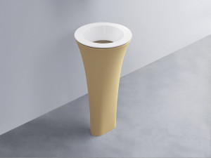 AMLA45-BL+AMPILT-AN+AMCOLT-CN Раковина Amedeo Tondo отдельностоящая cielo Enjoy + Amedeo