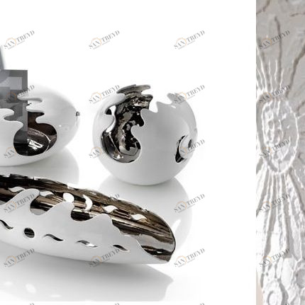 Crestani Ваза декоративная белая   FIORDI COLLECTION 31850