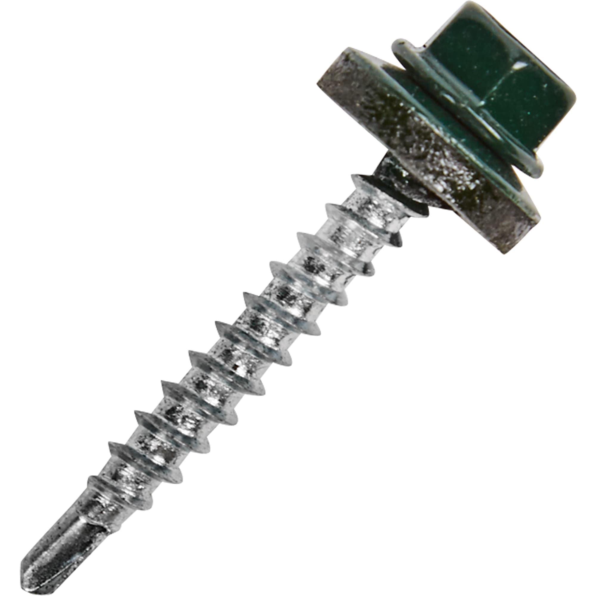 11778862 Саморезы кровельные с буром 4,8х35мм, тем.зеленые (250 шт) Santreyd 