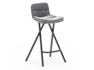 Высокий кожаный стул