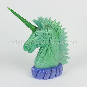 281 ORIGINALMURANOGLASS Скульптура Единорог - автор Pino Signoretto - муранское стекло OMG  см
