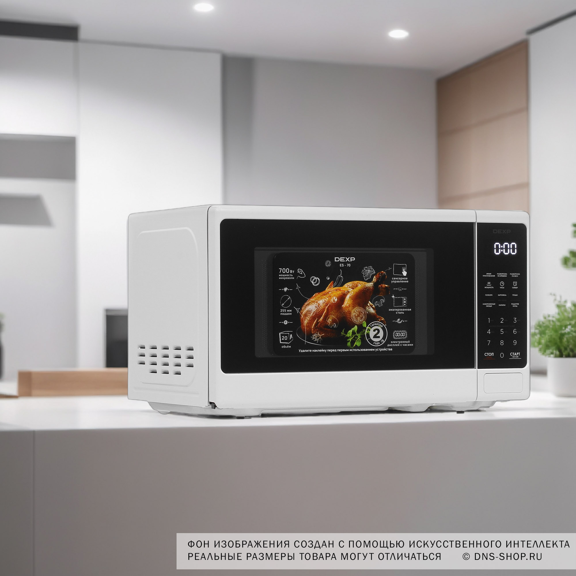 5431660 Микроволновая печь DEXP ES-70 белый STDN-0104317 - Вид №10