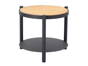 Круглый стол из тикового дерева