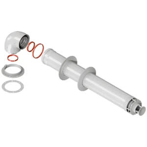 Комплект дымохода Rommer стандарт 60/100 - 900мм в комплекте фланец RCA-6010-240900