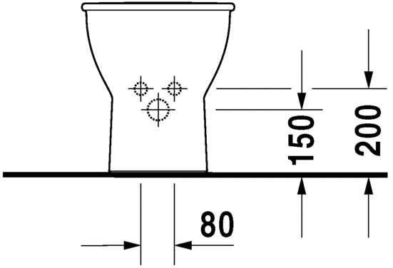 225110..00 Биде напольное Darling New Duravit - Вид №3