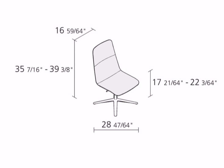 Поворотный стул с регулируемой высотой Alias ARCH-00075168 - Вид №3