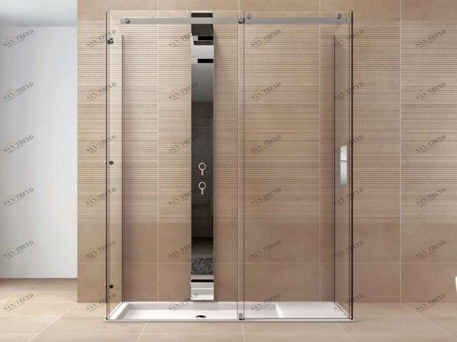 DISENIA Душевая кабина с раздвижной дверцей с двойным фиксированным углом Oops Ps3l