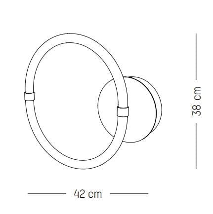 Светодиодный настенный светильник из латуни и поликарбоната Petite Friture Невидимая ARCH-00036500 - Вид №3
