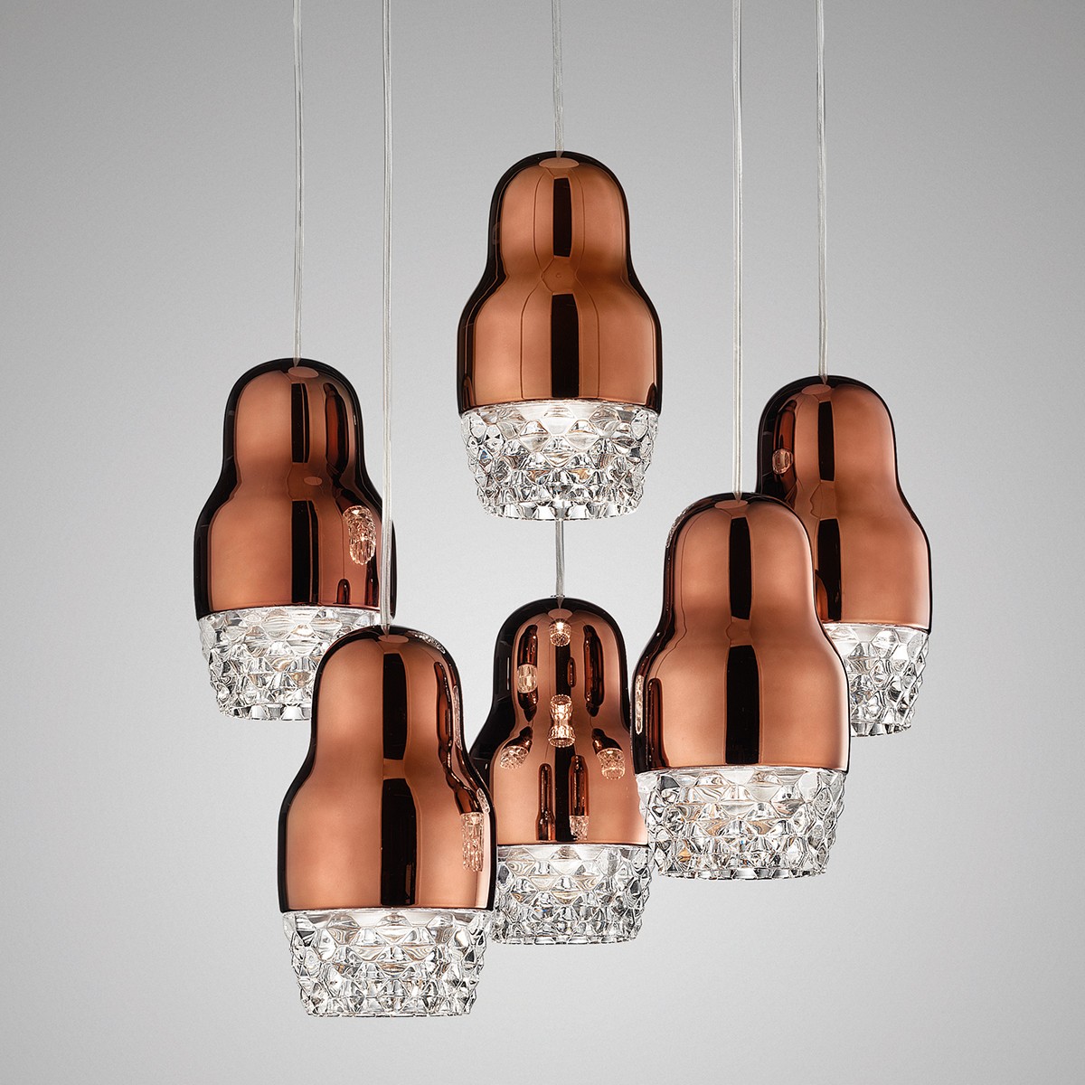 Подвесной светильник SP FEDOR 1 Bronze от Axo Light AXO LIGHT ДИЗАЙНЕРСКИЕ 243098 Прозрачный;бронзовый  - Вид №3