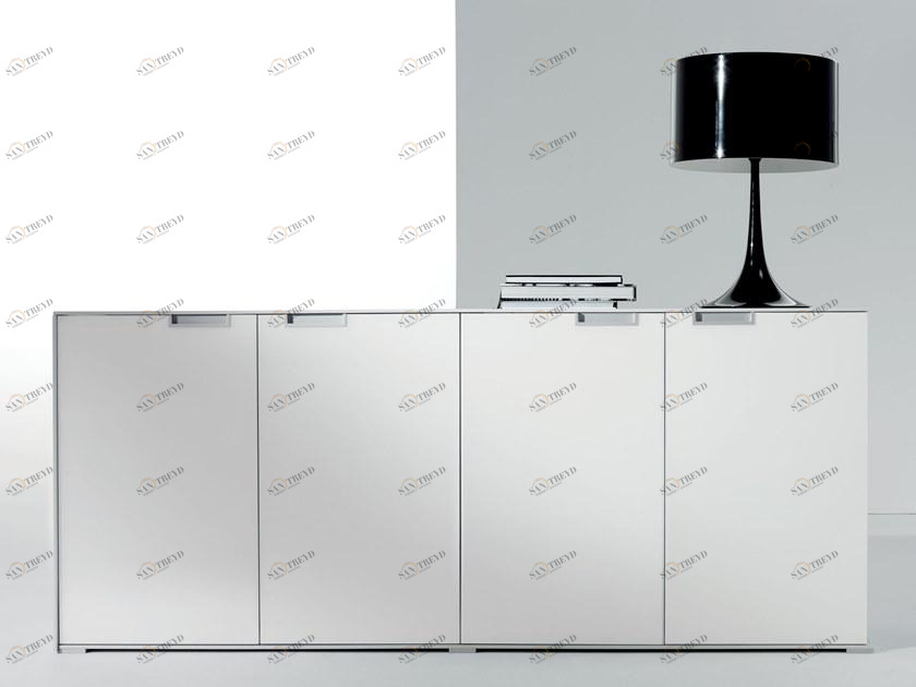 Manerba Низкий офисный ящик для хранения из дерева с распашными дверцами Thin box sun-id-1359182