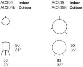 Paola Lenti Торшер уличный светодиодный в тросе  Ac303e  - Вид №3