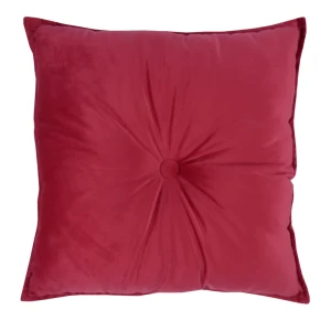 Подушка Бархат 43х43 см красная
