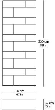 José Martínez Medina Открытый книжный шкаф с подсветкой Blacktone sun-id-1514520 - Вид №5