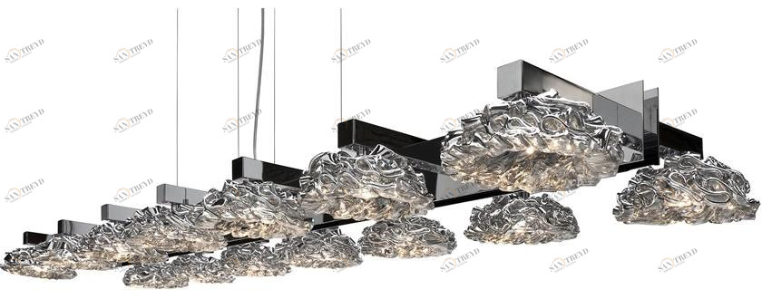 ILFARI Подвесной светильник с прямым светом в стекле Flower from amsterdam 10780/10781/10782