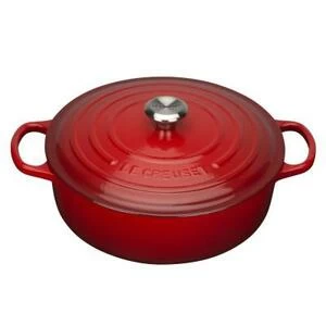 Кастрюля чугунная для ризотто Le Creuset, Ø30 см, вишневая