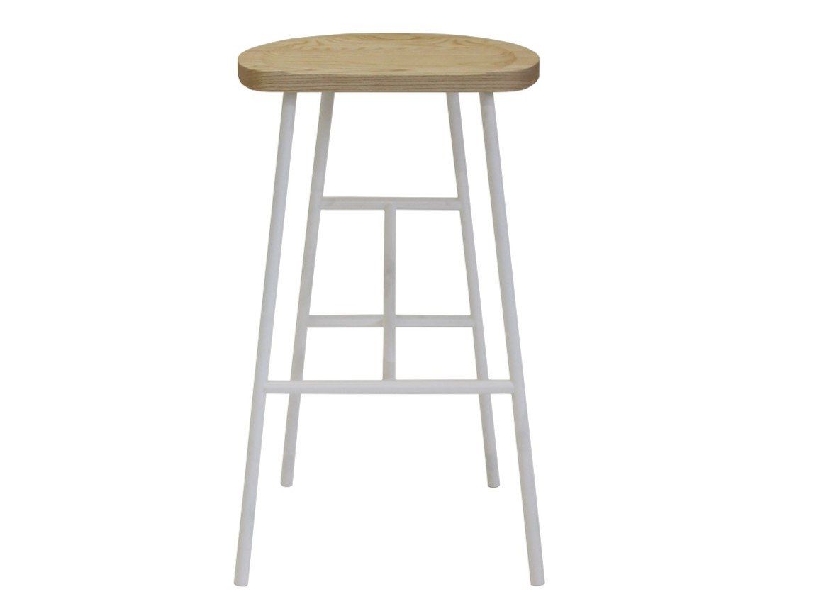 Высокий стул из стали и ясеня Billiani Puccio ARCH-00144449 - Вид №1