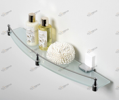 Leine K-5044WHITE (ранее К-5024WHITE) Полка стеклянная с бортиком Santreyd 