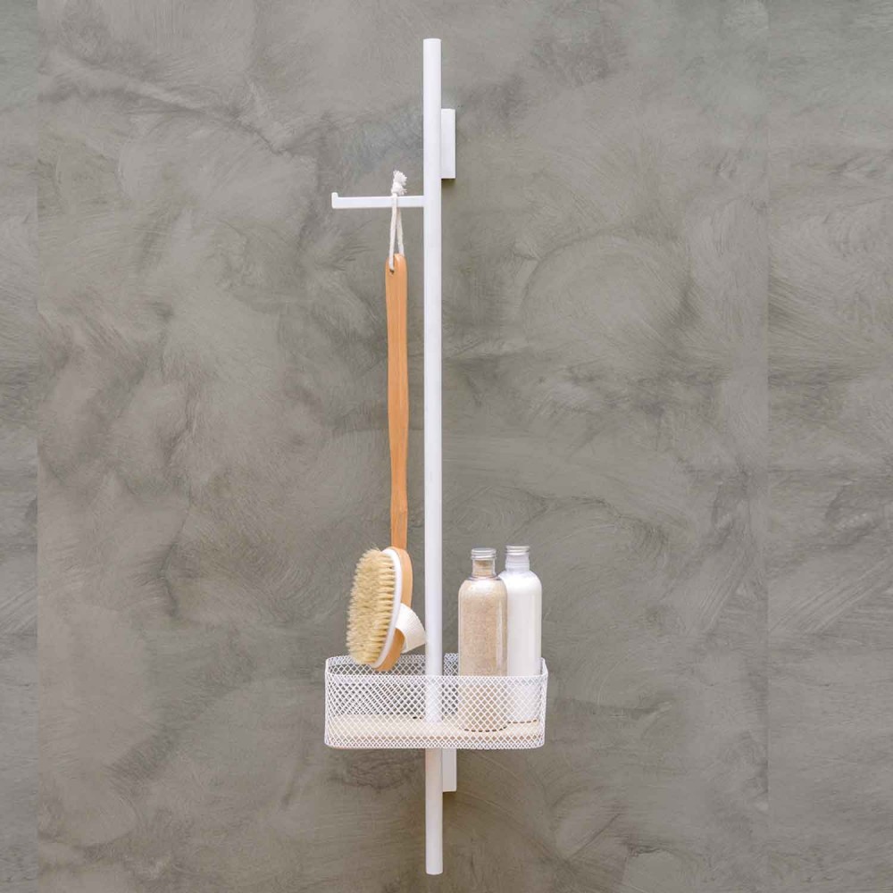 EVBAPK6BEVER Life Design Настенный органайзер с вешалкой и полкой - Prop  Непрозрачный белый  - Вид №5