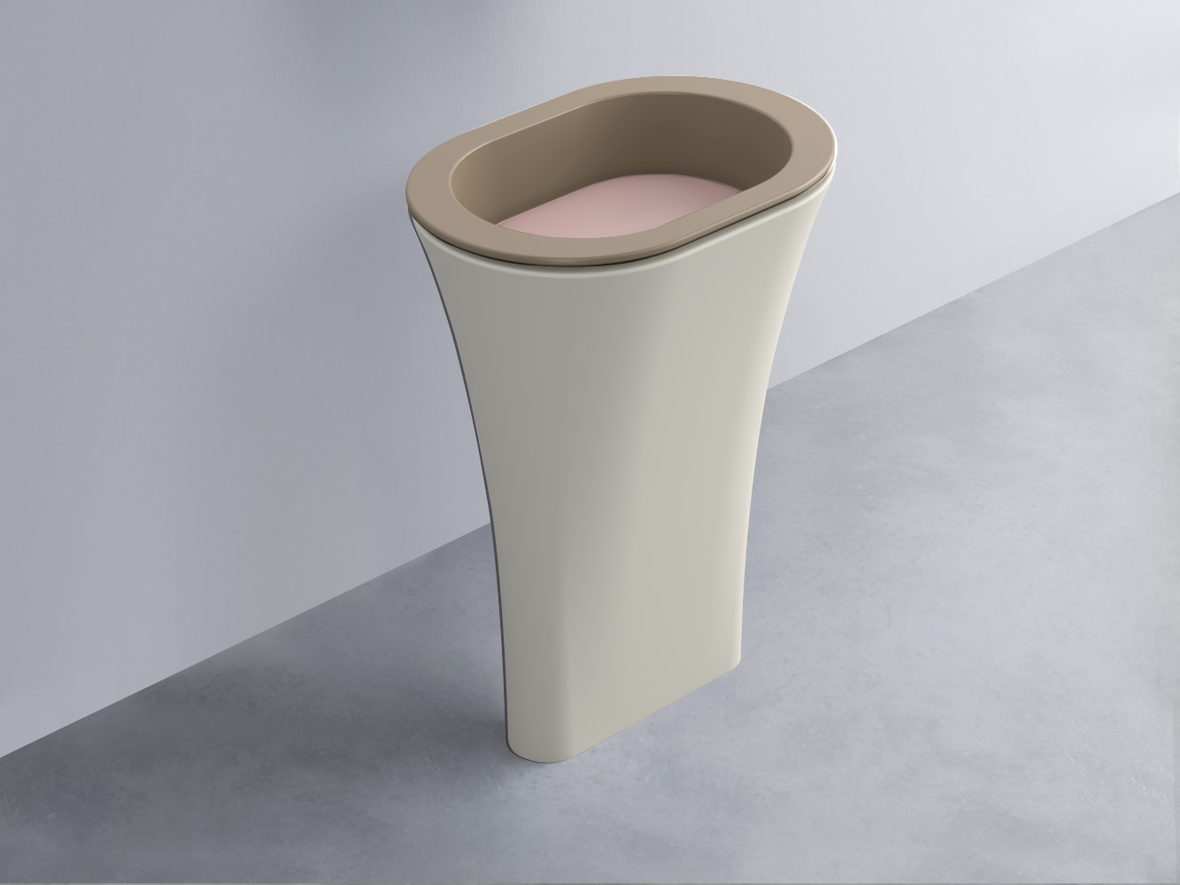 AMLA65-AN+AMPILO-CP+AMCOLO-TL Раковина Amedeo Ovale отдельностоящая cielo Enjoy + Amedeo Ceramica Cielo