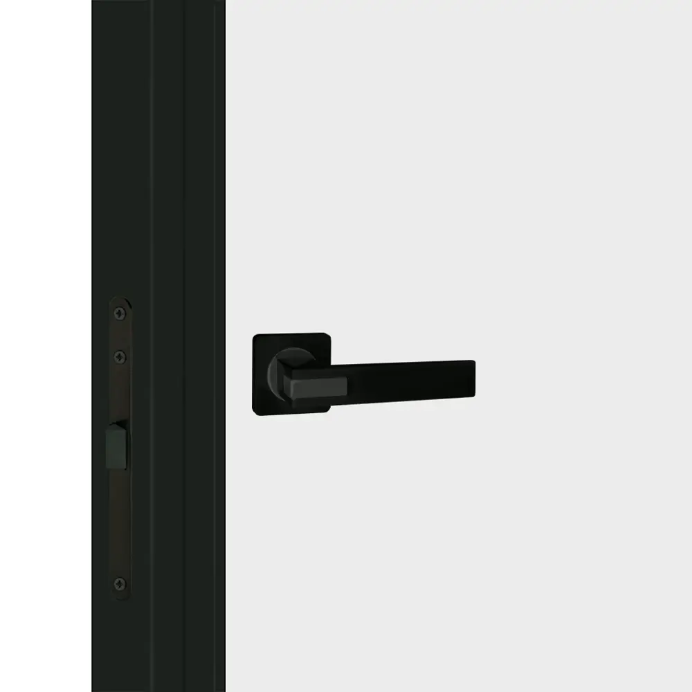 Дверь межкомнатная глухая Invisible Opt 70x200 см левая алюминий цвет белый с черной кромкой 89439055 STLM-2145726 VELLDORIS  - Вид №1