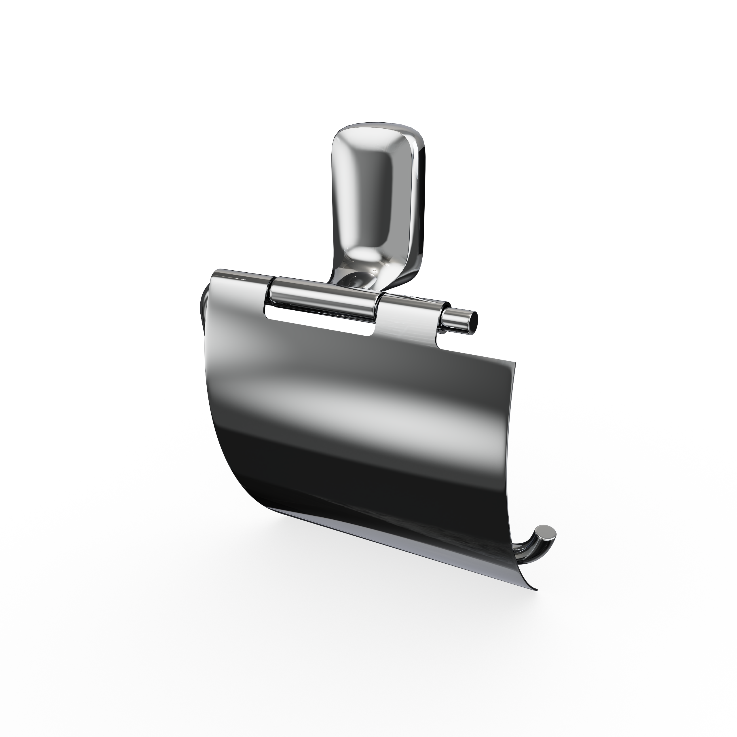 Держатель для туалетной бумаги LEMER Elegia с крышкой, хром 85202049 STLM-0059774