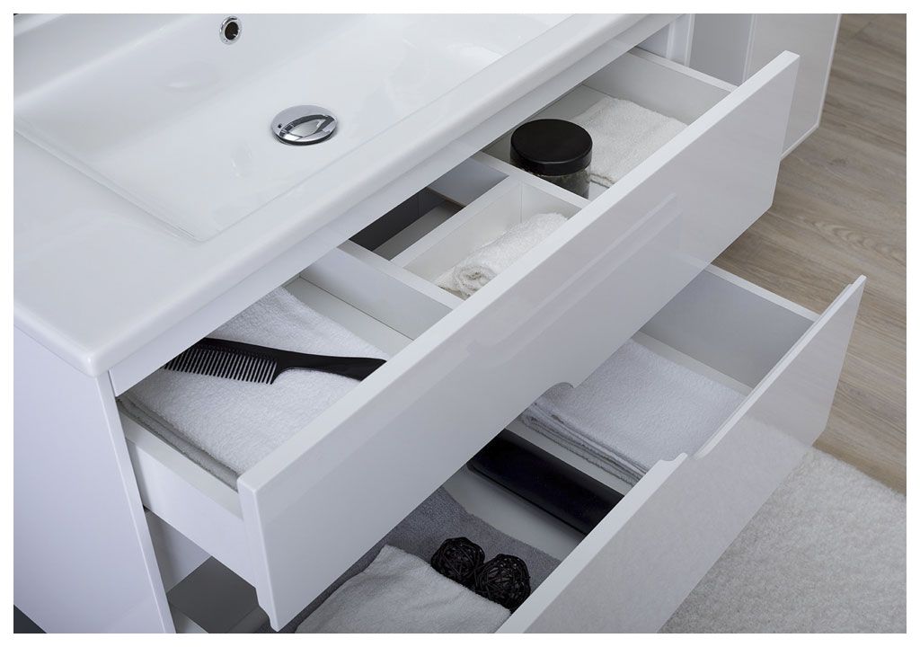 Тумба с раковиной Aquanet Модена 85 белый 0019696500182320 - Вид №7